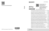 Sony Série ILCE-7RM3 Användarmanual