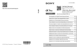 Sony ILCE-7RM2 Användarmanual