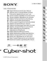Sony cyber shot dsc w350b Användarmanual