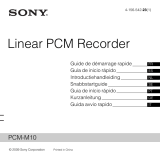 Sony Série PCM M10 Bruksanvisning