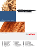 Bosch PHC7771/01 Användarmanual