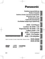 Panasonic DVDS500EG Bruksanvisning