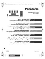 Panasonic SC-BTT190 Bruksanvisning