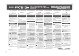 Yamaha Music Pedal FP7210A Användarmanual