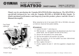 Yamaha HSAT930 Användarmanual