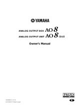 Yamaha AO8-DA8 Användarmanual
