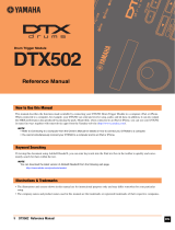 Yamaha DTX502 Användarmanual
