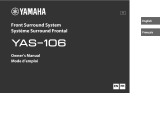 Yamaha YAS-106 Bruksanvisning