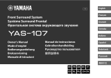 Yamaha YAS-107 - Soundbar Användarmanual