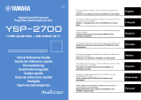 Yamaha YSP-2700 Referens guide