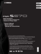 Yamaha PSR-S670 Bruksanvisning