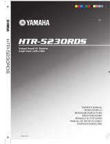 Yamaha HTR-5230RDS Användarmanual