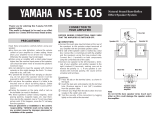 Yamaha NS-E105 Användarmanual