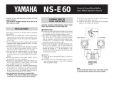 Yamaha NS-E60 Användarmanual
