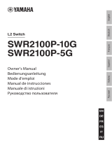 Yamaha SWR2100P-5G Bruksanvisning