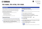 Yamaha RX-A780 Användarmanual