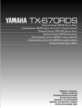 Yamaha TX-670RDS Användarmanual