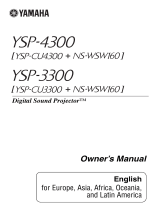 Yamaha YSP-3300 Bruksanvisning