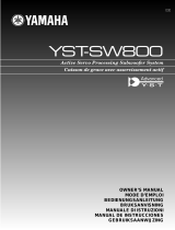 Yamaha YST-SW800 Bruksanvisning