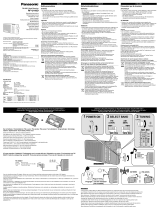 Panasonic RF-U160DEG Bruksanvisning