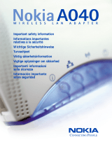 Nokia Network Card A040 Användarmanual