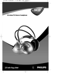 Philips Headphones HC8410 Användarmanual