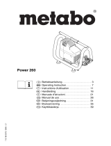 Metabo Air Compressor Power 260 Användarmanual