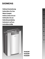 Siemens PA0620M Klimagerät Bruksanvisning