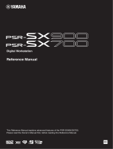 Yamaha PSR-SX700 Användarmanual