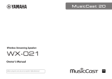 Yamaha Audio WX-021-BL Användarmanual