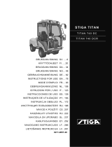 Stiga Titan 740DCR Bruksanvisningar