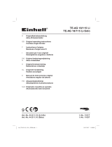 Einhell Expert Plus TE-AG 18/115 Li Kit Användarmanual