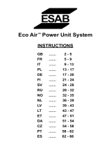 ESAB Eco Air Power Unit System Användarmanual