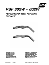 ESAB PSF 302W, PSF 402W, PSF 502W, PSF 602W Användarmanual