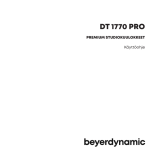 Beyerdynamic DT 1770 PRO Användarmanual