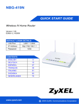 ZyXEL NBG-419N Snabbstartsguide