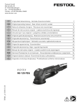 Festool Getriebe-Exzenterschleifer RO 125 FEQ-Plus ROTEX Bruksanvisningar