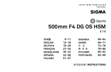 Sigma 500mm F4 DG OS HSM Användarmanual