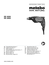 Metabo SE 2800 Bruksanvisningar