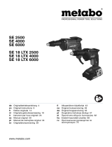 Metabo SE 2500 Bruksanvisningar