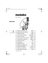 Metabo MAG 832 Bruksanvisningar