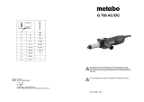 Metabo G 700 AC/DC Bruksanvisningar