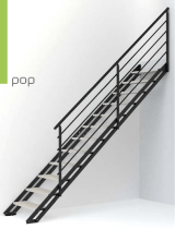 Castorama Escalier droit Pop avec rampe Användarguide