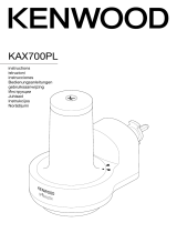 Kenwood KAX700PL Spiralizer Attachment Bruksanvisning