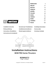 Vetus BOWA0572 Installationsguide