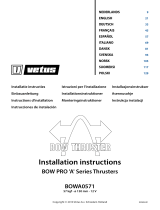 Vetus BOWA0571 Installationsguide