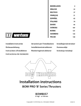 Vetus BOWB057 Installationsguide