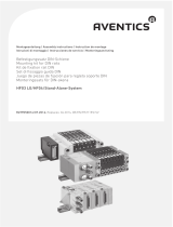 AVENTICS Series HF03-LG, HF04 mounting kit for DIN rails Bruksanvisningar
