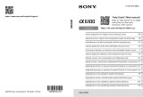 Sony α 6100 Snabbstartsguide