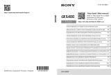 Sony A6400 Noir boitier nu Användarmanual